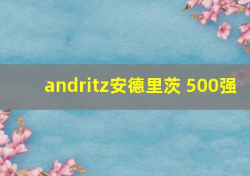 andritz安德里茨 500强